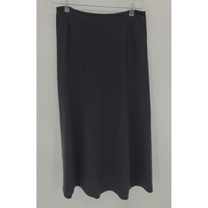 Armani Collezioni Women's Maxi Black Skirt Size 8 Lined Minimalist Quiet Luxury